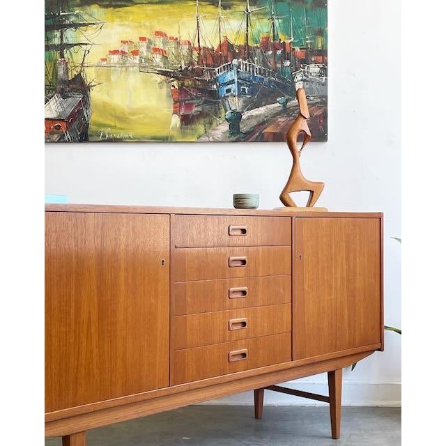 1950s Vintage Teak Sideboard For Sale - Image 9 of 12