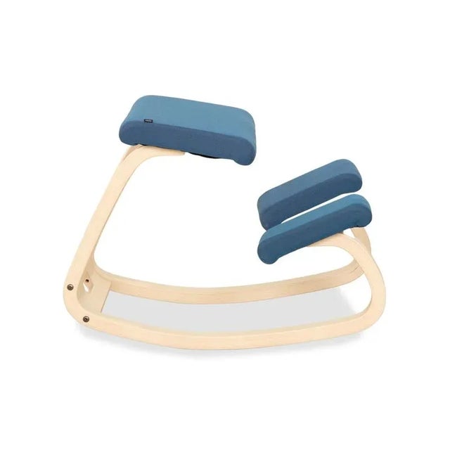 Blue Kneeling Chair in Fabric by Peter Opsvik for Variable For Sale - Image 10 of 13