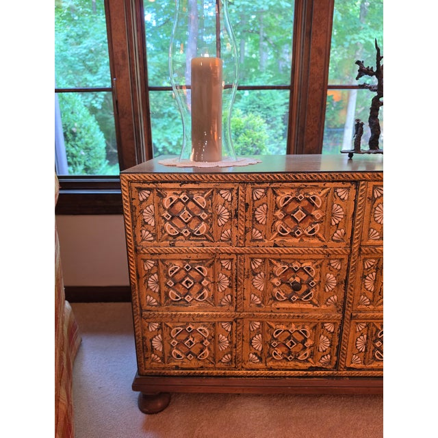 1960s John Widdicomb Mediterranean Treasure Chest Low Credenza, 1960s For Sale - Image 5 of 16