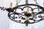 Early 20th Century Flat Base Wrought Iron Chandelier For Sale In San Diego - Image 6 of 9