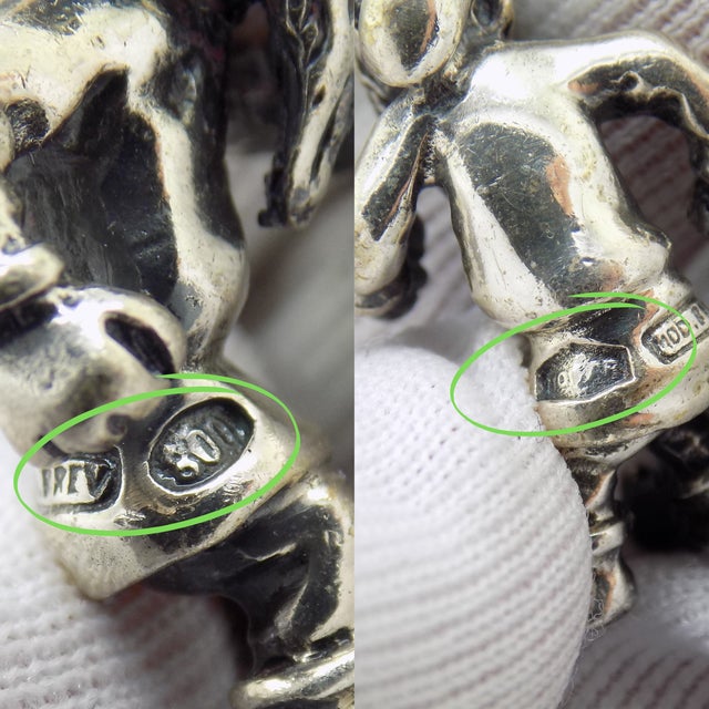 Silver Vintage Italian Handmade Genuine Silver Garden Gnome Dollhouse Miniature Figurine For Sale - Image 8 of 10