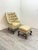 Wingback Leather Chair With Ottoman For Sale - Image 10 of 12