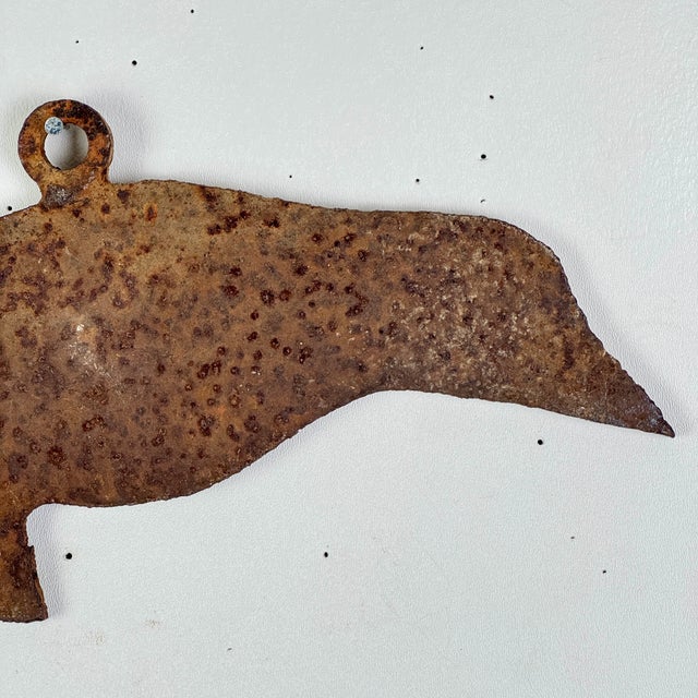 Vintage Metal Shooting Target in Shape of Crow/Raven, Wall Decor For Sale In New York - Image 6 of 8