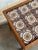 Oak Rolling Bar Cart Patterned Tile Top Serving Tea Trolley in Style of Henning Kjaernulf Denmark 1960s For Sale - Image 9 of 9