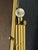 Gold-Tone Arched Cheval Mirror Frame With Floral Porcelain Finials For Sale - Image 4 of 8