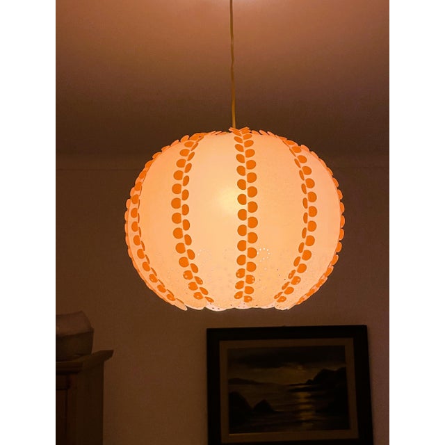 Large Danish Modern Coral Acrylic Modular Hanging Light, Ukraine, 1970s For Sale - Image 4 of 18