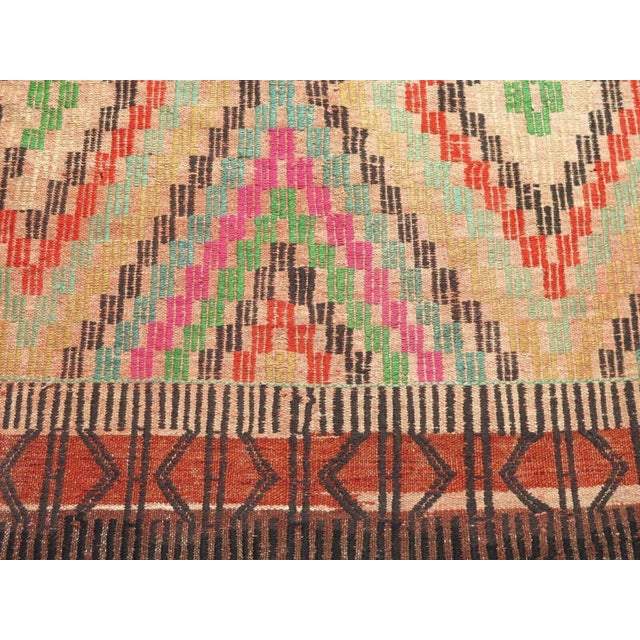 1960s Vintage Turkish Handmade Kilim Rug - 74"x114" For Sale - Image 9 of 12
