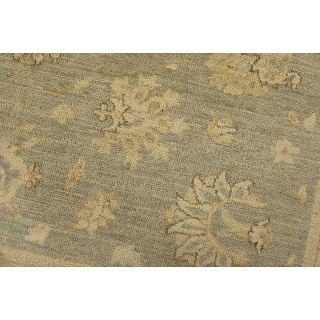 Ziegler Rug 5’1” X 5’2” Gray Wool Traditional Hand-Knotted Oriental Carpet For Sale - Image 4 of 12