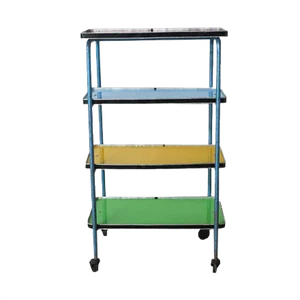 Vintage Industrial Colorful Shelves