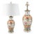 Canton Porcelain Vase Table Lamp, Imari Style Painted Famille Rose For Sale