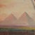 Textile Baldasar, Exotic Landscape with Pyramids and Figures, Oil Painting on Canvas, Framed For Sale - Image 7 of 12