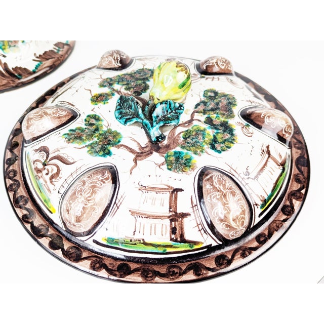Large Italian Levantino-Style Potiche from La Fenice, Albisola, Italy For Sale - Image 9 of 15