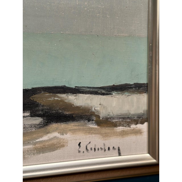 Eric Cederberg, Coastal Landscape, 1950s, Oil on Canvas, Framed For Sale - Image 11 of 18