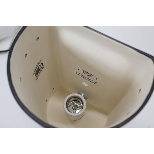 Mid-Century Modern Pair 1980s Black Ceramic Wall Sconces by Justice Design For Sale - Image 3 of 5