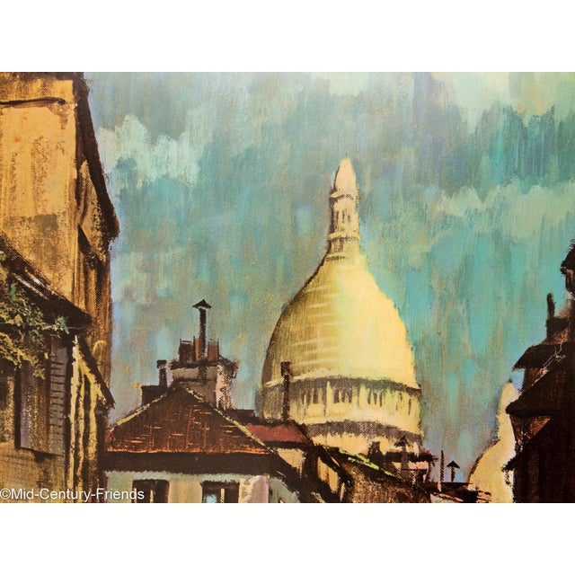 A Street in Montmartre Travel Poster For Sale - Image 6 of 14