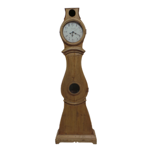 Swedish Mora Clock Natural Wood Dated 1815