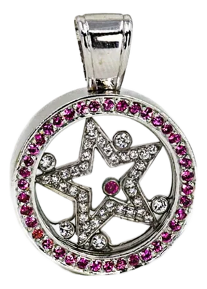 Late 20th Century 18k Floating Star Pendant