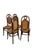 Set of Four Model 17 bentwood dining chairs by Thonet first produced in Vienna in 1904.