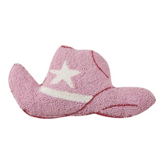 Cowboy Hat Shaped Hook Pillow, 9" x 16" For Sale