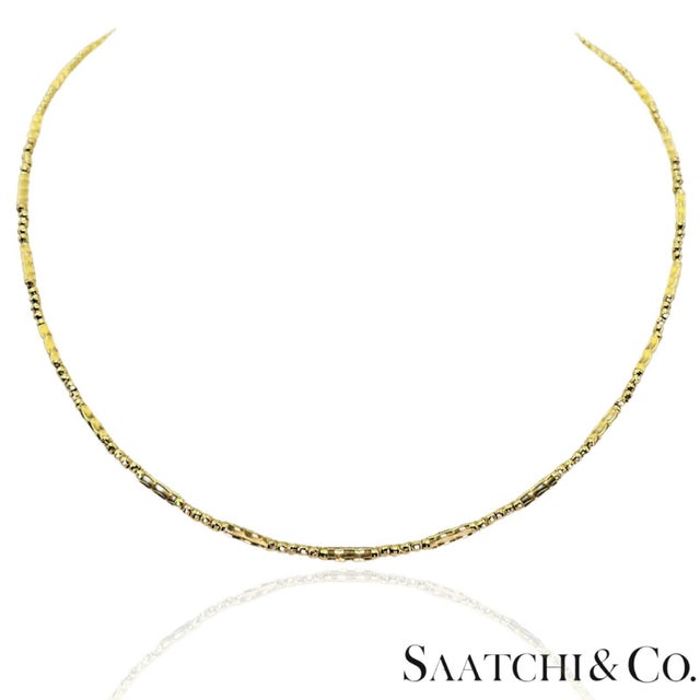 18k (750) Yellow Gold: Bracelet / Bangel / Necklace, Magnetic Chain. For Sale - Image 4 of 14