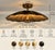 Rustic European Handmade Antique Brass Flush Mount Ceiling Light Petal Design For Sale - Image 3 of 7