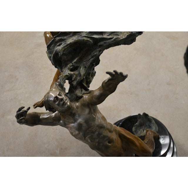 Bronze 1990s Spiral Helix Y Bronze Statue by Mary Louise Snowden For Sale - Image 8 of 9