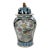 Large 19th Century Chinese Export Hand-Painted Enameled Lidded Decorative Urn For Sale