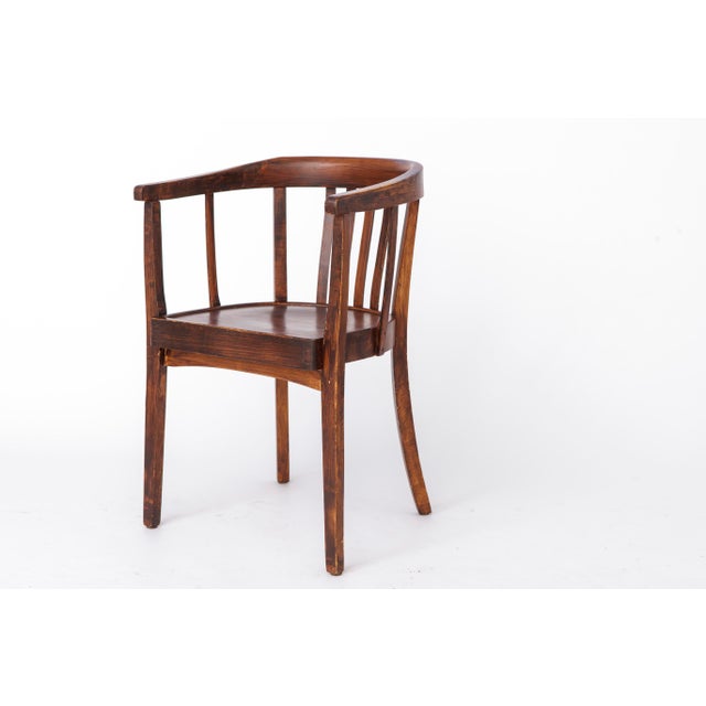 Mid-Century Armchair in Beech, Germany, 1950s For Sale - Image 3 of 9