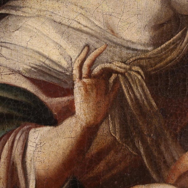 Madonna and Child, 1740, Small Oil on Canvas, Framed For Sale - Image 11 of 16