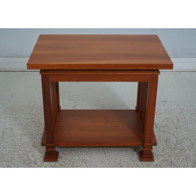 Age: Approx: 20 Years Old Details: Cherry High Quality Construction Arts & Crafts Stamped SWARTZENDRUBER Stepped Feet In...