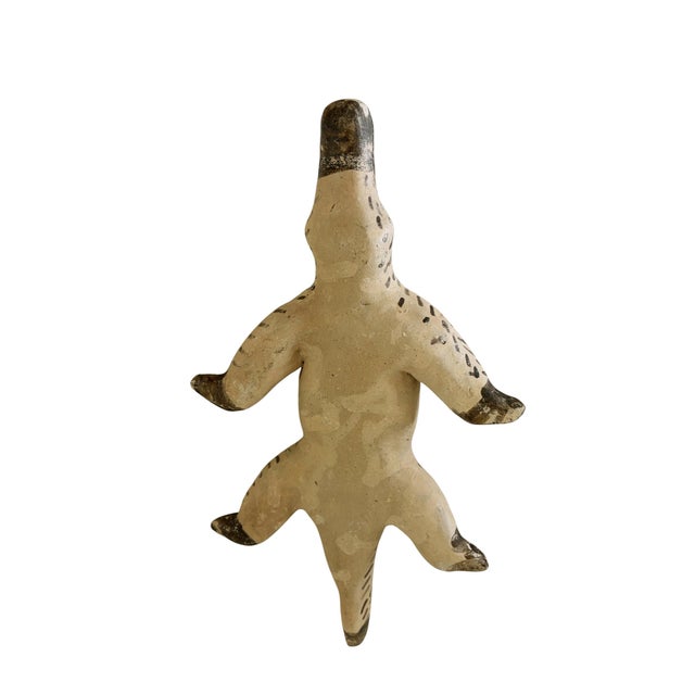 Sculpture Materials Vintage Karaja Tribe Clay Ceramic Alligator Statue Brazil For Sale - Image 7 of 8