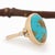 2020s 5.4cts Sonoran Turquoise Ring With Natural Diamonds: Solid 14k Gold, 1Size 6.75 For Sale - Image 5 of 10