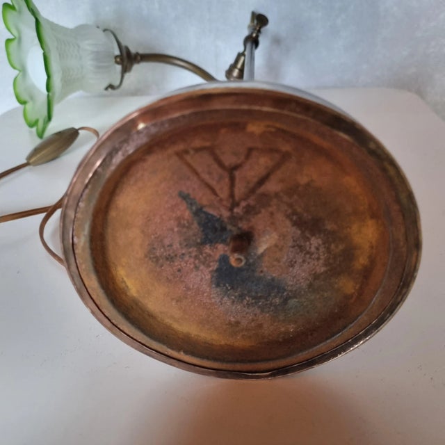 Art Nouveau Brass Desk Lamp, 1910s For Sale - Image 10 of 11