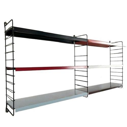 Mid-Century Modern Modular Wall Rack in Metal, 1950s For Sale - Image 3 of 5