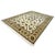 Early 21st Century Indian Tabriz Wool & Silk 9x12 White Ivory, Tan, Blue, & Green Handmade Area Rug #1144267 For Sale - Image 5 of 9