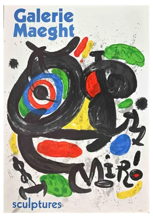 After Joan Miró, Galerie Maeght Exhibition Poster, 1978, Offset Lithograph