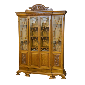 Edwardian Breakfront Bookcase, 1890s