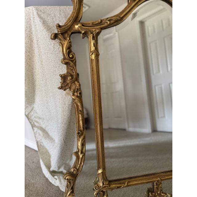 1980s Friedman Brothers Chinese Chippendale Giltwood Mirror For Sale - Image 5 of 12