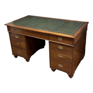 Antique Military Campaign Desk, 1890s For Sale