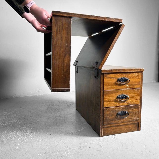 Mid-Century Japanese Foldable Desk, 1960s For Sale - Image 12 of 18