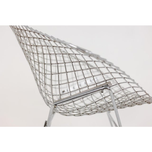 White Diamond Armchairs by Harry Bertoïa for Knoll, 1970s, Set of 4 For Sale - Image 8 of 9