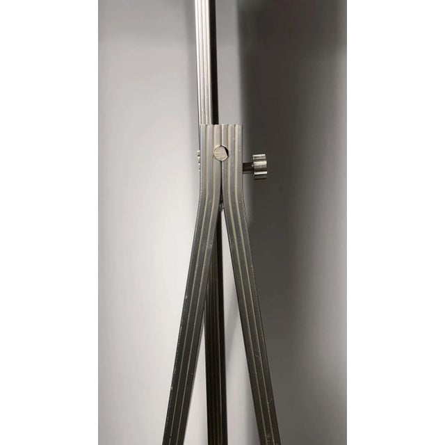 Vintage Mid-20th Century Aluminum Extrusion Dressing Mirror For Sale - Image 4 of 9