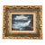 1970’s Original Abstract Rocky Seascape Chunky Carved Wood Frame Signed For Sale