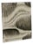 Charcoal and White Textured Board with Pleated Wave Effect For Sale