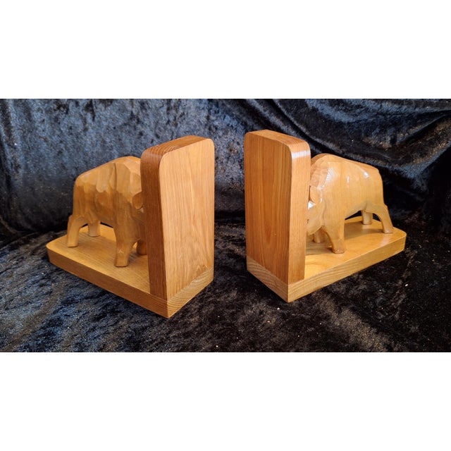 Mid-Century Bookends Buffalo by Karl Sickert, 1960s, Set of 2, in Very Good conditions. Designed 1960 to 1969 This piece...