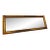 1970s Gold Faux Bamboo Skinny Wall Mirror For Sale