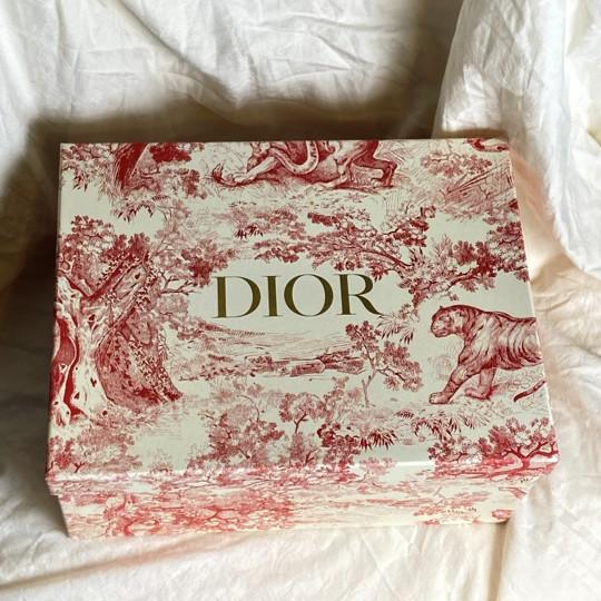 Dior Maison Pastel Harmony Tortoiseshell Small Glasses With Toile Presentation Box, Complete Set of 6 For Sale - Image 15 of 17