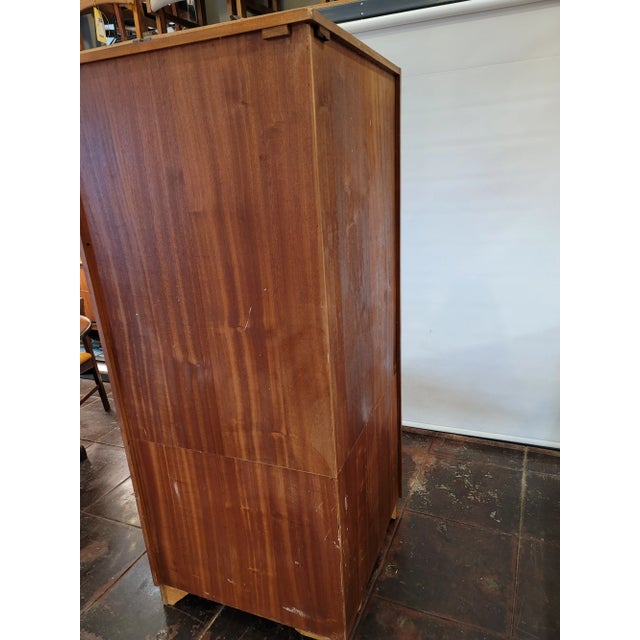 Gold G-Plan MCM Mid -Century Modern Teak Danish Corner Cabinet For Sale - Image 8 of 9