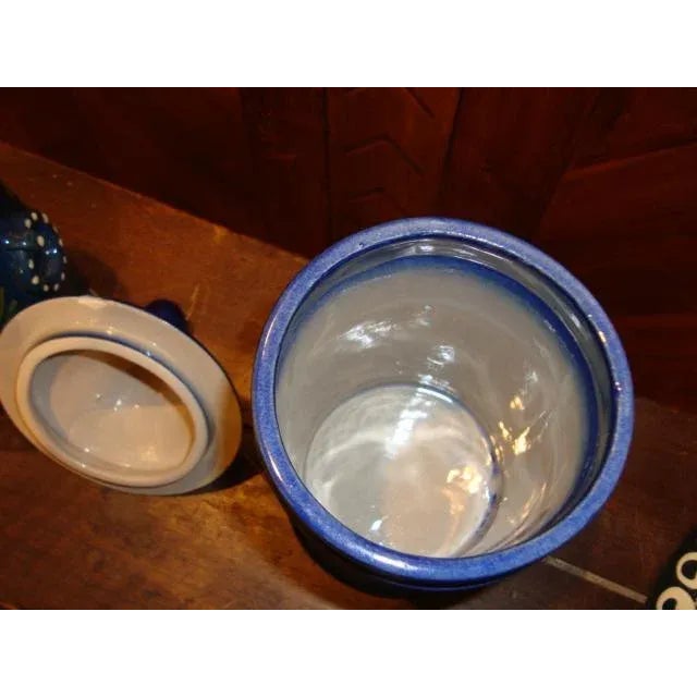 French Mid 20th Century French Stoneware Apothecary Pot For Sale - Image 3 of 3