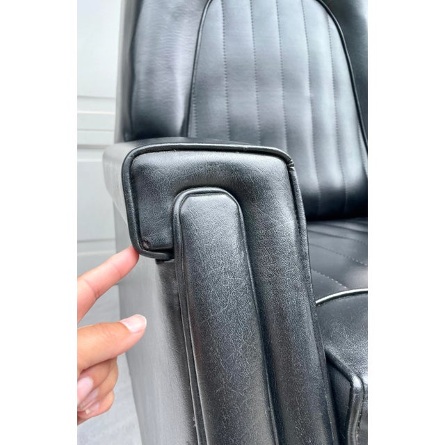 Mid-Century Modern Mid-Century Modern Black Recliner Lounge Chair For Sale - Image 3 of 13